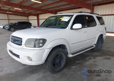 2002 Toyota Sequoia Limited V8 z USA, uszkodzony, nr VIN 5TDBT48A32S102820